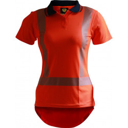 Caution TTMC-W17 Segmented Tape Womens Microfibre Polo