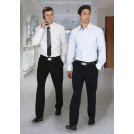 Biz Classic Mens Flat Front Pants